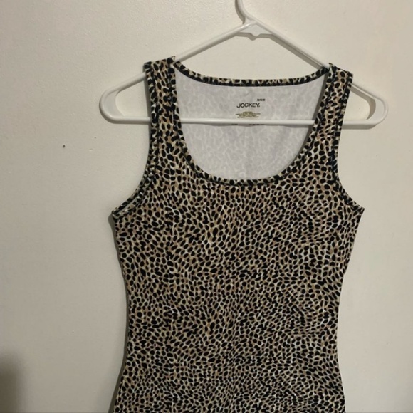 4/$20 𝅺Athletic cheetah print Tank by Jockey NWOT - Picture 4 of 5